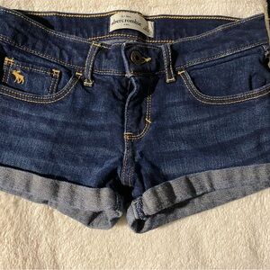Abercrombie Dark Blue Denim Shorts